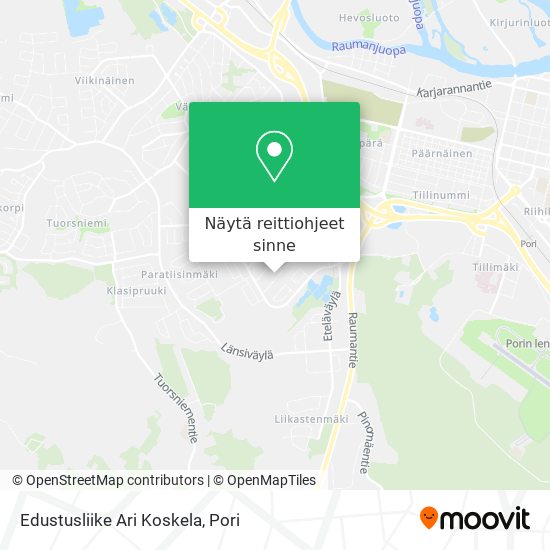 Edustusliike Ari Koskela kartta