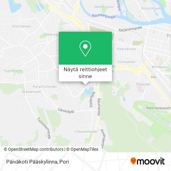 Päiväkoti Pääskylinna kartta