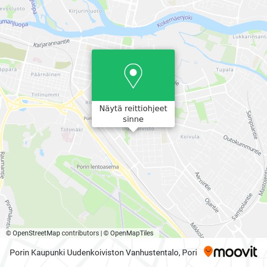 Porin Kaupunki Uudenkoiviston Vanhustentalo kartta