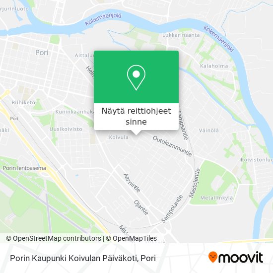 Porin Kaupunki Koivulan Päiväkoti kartta