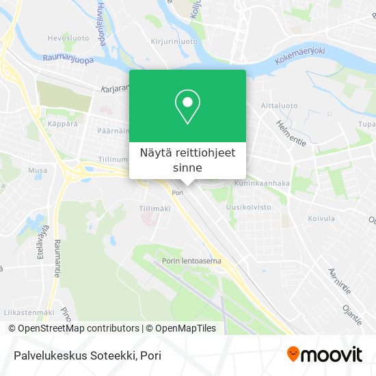 Palvelukeskus Soteekki kartta