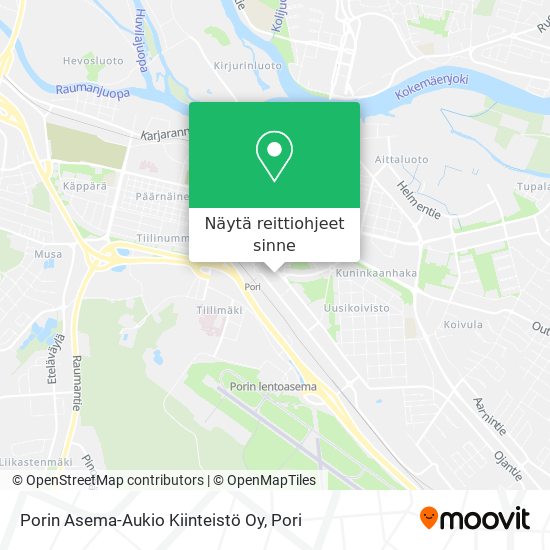 Porin Asema-Aukio Kiinteistö Oy kartta