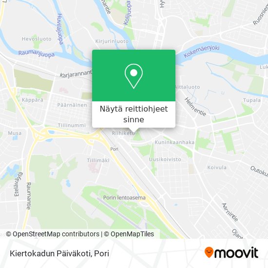 Kiertokadun Päiväkoti kartta