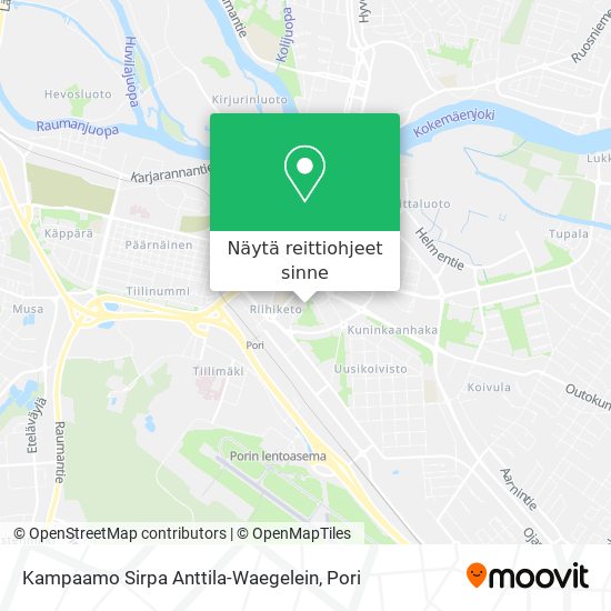 Kampaamo Sirpa Anttila-Waegelein kartta