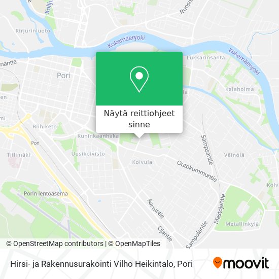 Hirsi- ja Rakennusurakointi Vilho Heikintalo kartta