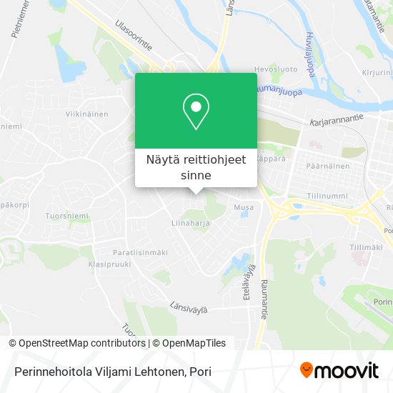 Perinnehoitola Viljami Lehtonen kartta