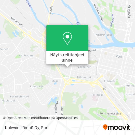 Kalevan Lämpö Oy kartta