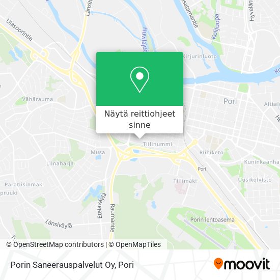 Porin Saneerauspalvelut Oy kartta