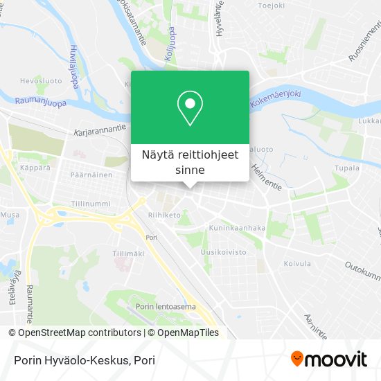 Porin Hyväolo-Keskus kartta