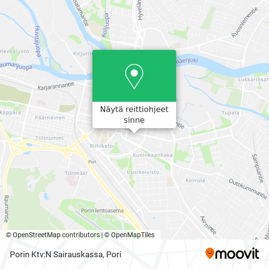 Porin Ktv:N Sairauskassa kartta