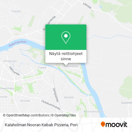 Kalaholman Nooran Kebab Pizzeria kartta