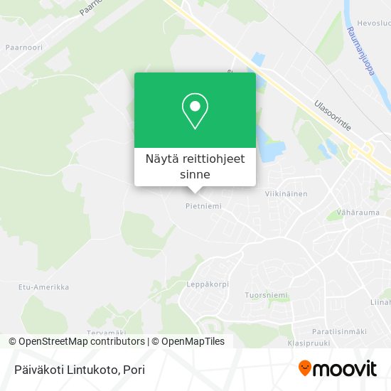Päiväkoti Lintukoto kartta