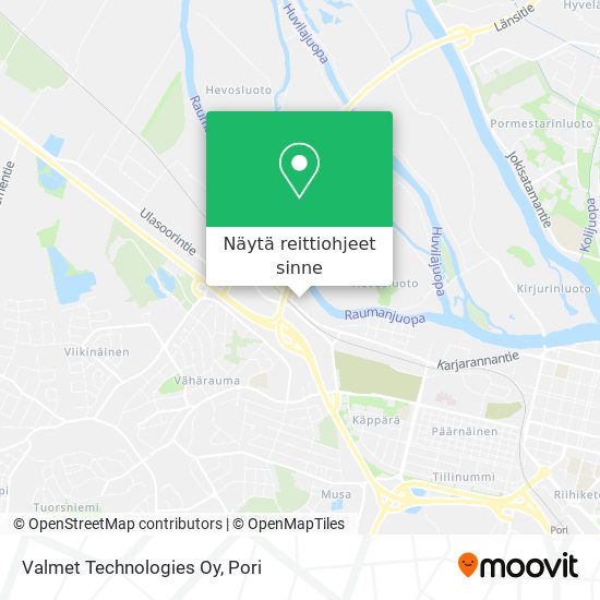 Valmet Technologies Oy kartta
