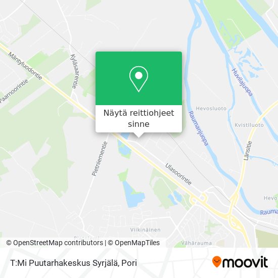 T:Mi Puutarhakeskus Syrjälä kartta