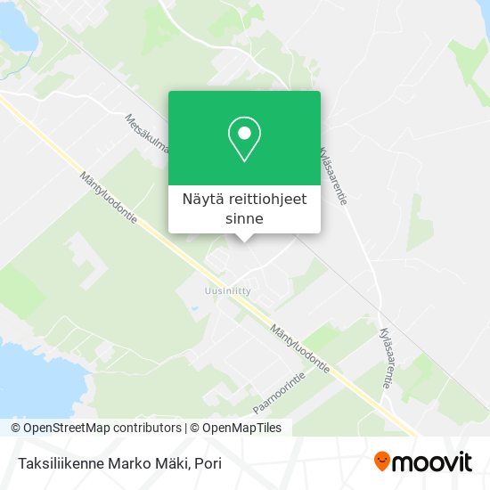 Taksiliikenne Marko Mäki kartta