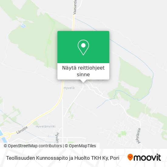 Teollisuuden Kunnossapito ja Huolto TKH Ky kartta