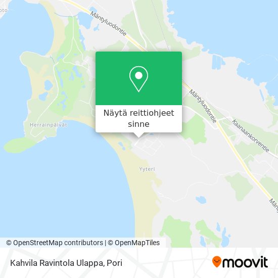 Kahvila Ravintola Ulappa kartta
