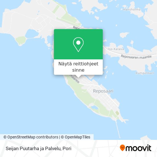 Seijan Puutarha ja Palvelu kartta