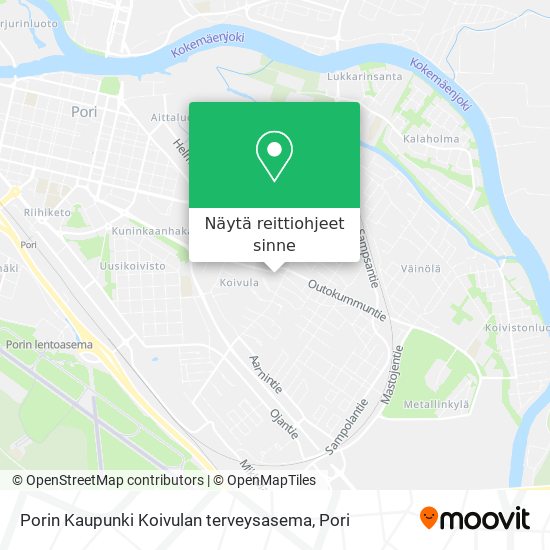 Porin Kaupunki Koivulan terveysasema kartta