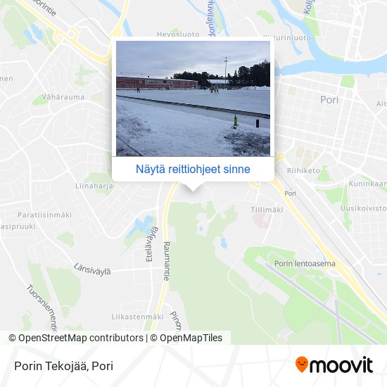 Porin Tekojää kartta