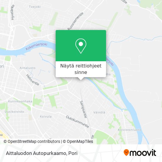 Aittaluodon Autopurkaamo kartta