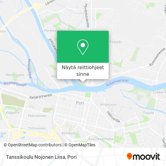 Tanssikoulu Nojonen Liisa kartta