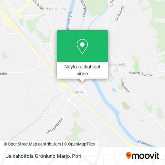 Jalkahoitola Grönlund Marjo kartta