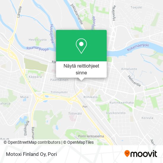 Motoxi Finland Oy kartta