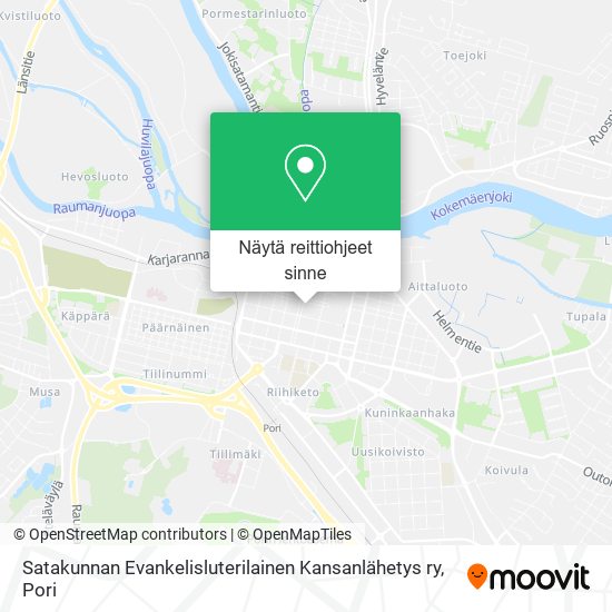 Satakunnan Evankelisluterilainen Kansanlähetys ry kartta