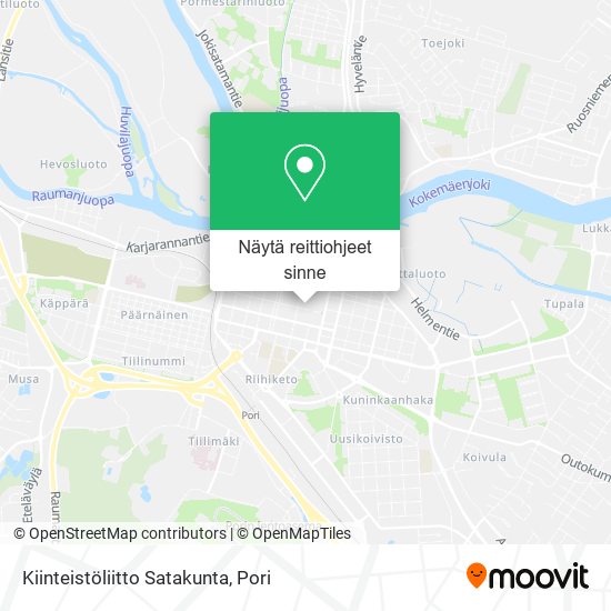 Kiinteistöliitto Satakunta kartta