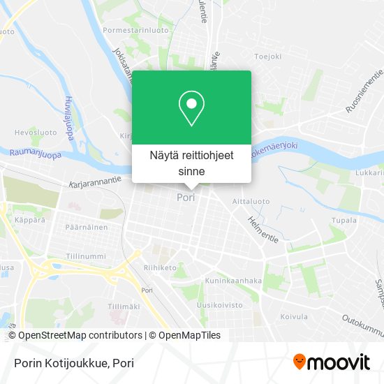 Porin Kotijoukkue kartta