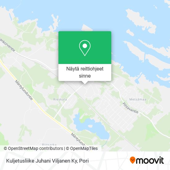 Kuljetusliike Juhani Viljanen Ky kartta