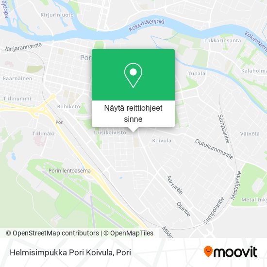 Helmisimpukka Pori Koivula kartta