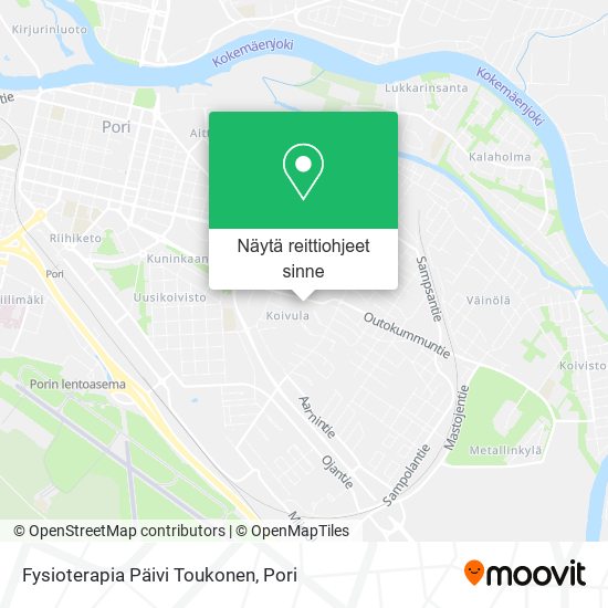 Fysioterapia Päivi Toukonen kartta