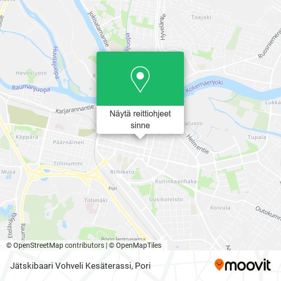 Jätskibaari Vohveli Kesäterassi kartta