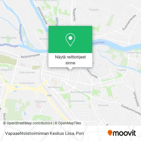 Vapaaehtoistoiminnan Keskus Liisa kartta