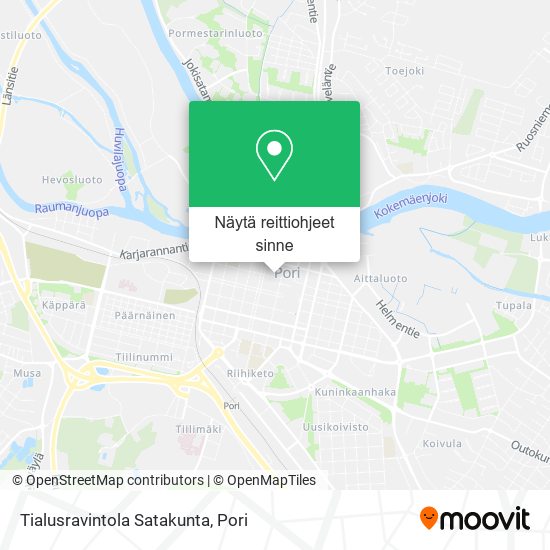 Tialusravintola Satakunta kartta