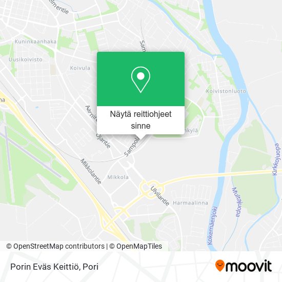 Porin Eväs Keittiö kartta
