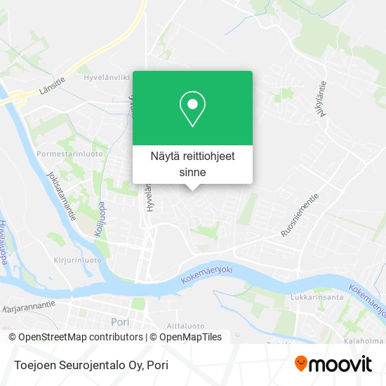 Toejoen Seurojentalo Oy kartta