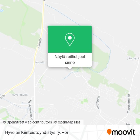 Hyvelän Kiinteistöyhdistys ry kartta