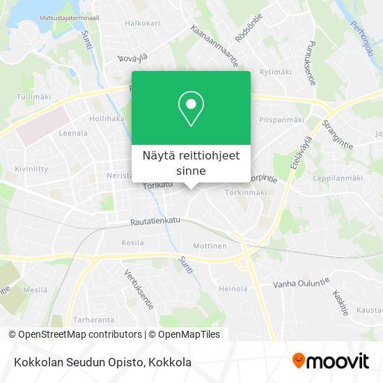 Kokkolan Seudun Opisto kartta