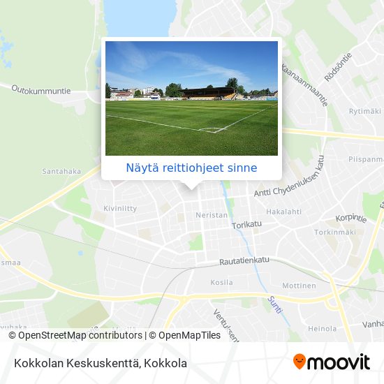 Kokkolan Keskuskenttä kartta