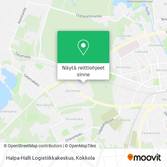 Halpa-Halli Logistiikkakeskus kartta