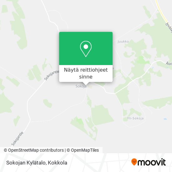 Sokojan Kylätalo kartta