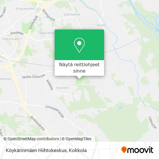 Köykärinmäen Hiihtokeskus kartta