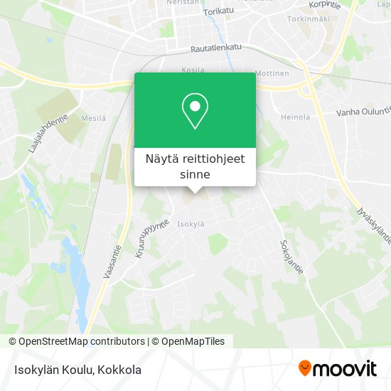 Isokylän Koulu kartta