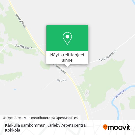 Kårkulla samkommun Karleby Arbetscentral kartta