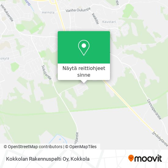 Kokkolan Rakennuspelti Oy kartta