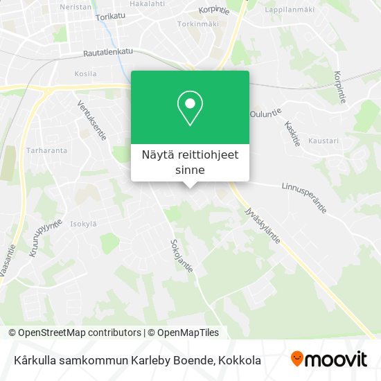 Kårkulla samkommun Karleby Boende kartta