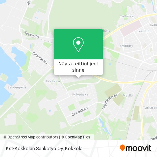 Kst-Kokkolan Sähkötyö Oy kartta